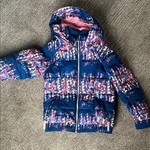 Colorful Hooded Puffer Jacket